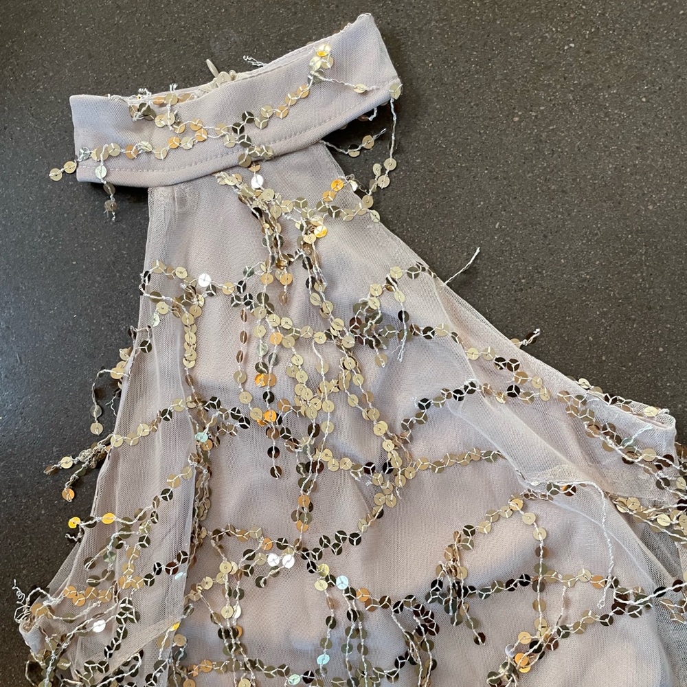 NWOT Long Sequin Gown Dress - Picture 3 of 8